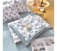 Mateju Couette d'été en Microfibre, Lavable Couette Ete Legere et Fine, Moderne Courtepointe Imprimée Douce et Confortable Légère et Respirante Couverture (Lapin Gris,200 * 230cm)