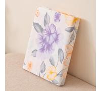 Mateju Drap Plat Microfibre 1 2 Personne, Drap Plat sans Elastique Imprimé Respirant Confortable Doux Facile à Entretenir pour Toutes Saisons, Chambre Maison Hôtel (Fleur Orange,200x230cm)