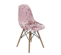 Mateju Housse de Chaise de Salle à Manger Scandinaves Extensible, 1 2 4 6 8 PCS Diagonal Couverture de Chaise Élastique Universel pour Salon, Cuisine, Chambre Maison Decor (2pcs,Rose)