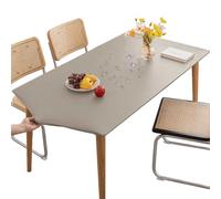 Mateju Nappe Rectangulaire de Table Ajustée Gris Éléphant 70x120CM, Élastique Nappe Rectangulaire Anti Tache Nappe de Table PVC Imperméable Essuyable pour Cuisine Jardin Restaurants