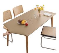 Mateju Nappe Rectangulaire de Table Ajustée Kaki 60x120CM, Élastique Nappe Rectangulaire Anti Tache Nappe de Table PVC Imperméable Essuyable pour Cuisine Jardin Restaurants
