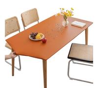 Mateju Nappe Rectangulaire de Table Ajustée Orange 60x120CM, Élastique Nappe Rectangulaire Anti Tache Nappe de Table PVC Imperméable Essuyable pour Cuisine Jardin Restaurants