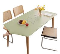Mateju Nappe Rectangulaire de Table Ajustée Vert Clair 60x120CM, Élastique Nappe Rectangulaire Anti Tache Nappe de Table PVC Imperméable Essuyable pour Cuisine Jardin Restaurants