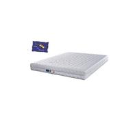 Matelas 100x200 Mousse Poli Lattex Indéformable - 20 cm - Déhoussable - Soutien Souple + Oreiller à Mémoire de Forme valeur 89 ? 100 200 Pink
