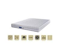 Matelas 100x200 x 20,5 cm ferme - spécial sommier electrique - déhoussable housse lavable - 7 zones de confort - ame poli lattex 33 kg/m3 - hypoaller