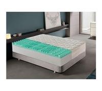 Matelas 120x190 - ibiza - à 9 zones en mousse à mémoire de forme et le tissu d'aloès G