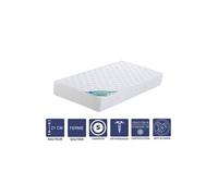 Matelas 120x190 x 21 cm + Alèse + Oreiller Visco - Ferme - Aertech+ 35 Kg/m3 HR Dernière Génération - Très Respirant