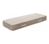 Matelas 120x190 x 23 cm + Oreiller Mémoire Offert avec Latex Naturel densité 80 Kg/m3 - Tissu 100% Coton - Compatible Sommiers Articulés - Soutien Très Ferme G