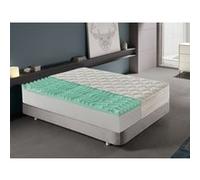 Matelas 120x200 - ibiza - à 9 zones en mousse à mémoire de forme et le tissu d'aloès G