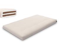 Matelas 120x200 naturel avec coco - Futon Medium Duo Coco - Pascall Ecru