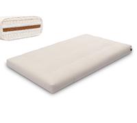 Matelas 120x200 naturel avec de la laine, coco et 2x latex - Futon Comfort Wool - Pascall Ecru