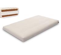 Matelas 120x200 naturel avec de la laine, latex et 2x coco - Futon Comfort Wool Hard - Pascall Ecru