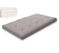 Matelas 120x200 naturel avec latex - Futon Comfort Trio Latex - Pascall Gris