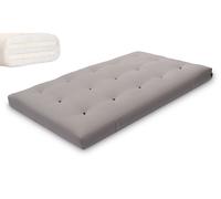 Matelas 120x200 naturel avec latex - Futon Medium Duo Latex - Pascall Gris