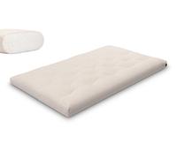 Matelas 120x200 naturel - Futon Slim Natural - Pascall Ecru