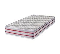 Matelas 120x200 Tissu Bambou Mousse Poli Lattex Indéformable - Hauteur 24 cm - Soutien Très Ferme - Orthopédique Bamboo 120 200