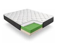 Matelas 135x190 bio green mousse de confort multizone bio pur épaisseur 30 cm hypoallergénique anatomique certifié oeko-tex