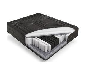 Matelas 135x200 dame nuit soutien ferme évolutif ressorts ensachés deep spring & confort multizone hr - 25cm d'epaisseur