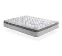 Matelas 135x200 mousse fil d'argent mousse de confort multizone épaisseur 25 cm - ferme en profondeur et doux en surface.