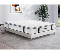 Matelas 140 x 190 cm anti-feu ressorts ensachés et surmatelas intégré ép.28cm - DELICE de YSMÉE HÔTEL