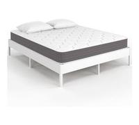 IDMarket – Matelas LYANA hybride à ressort et à mémoire de forme 140 x 190 cm épaisseur 20 cm