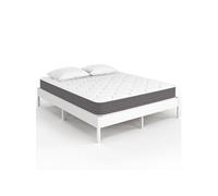 IDMarket - Matelas 140 x 190 cm Hybride à Ressort et à mémoire de Forme LYANA épaisseur 20 cm