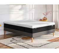 Matelas 140 x 190 cm hybride anti-feu ressorts ensachés 9 zones accueil mémoire de forme et latex ép.28cm - SLOMAS de YSMEE