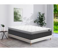 Matelas 140 x 190 cm hybride ressorts ensachés et surmatelas intégré ép.30cm - GAMIANI de YSMÉE