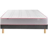 Matelas 140 x 190 Endormi 140x190 + sommier anthracite + pieds