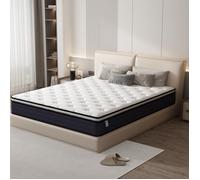 Matelas 140 x 190cm -TUNCCO® - Ressorts ensachés - 7 Zones de confort - Equilibré - 25 cm - CONFORT DESIGN