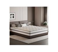 HOMAVO Matelas 140x190 cm, 25 cm Ressorts Ensachés 7 Zones, Soutien Équilibré, Confort Moyen/Ferme, Certifié OEKO-TEX, Sommeil Réparateur G