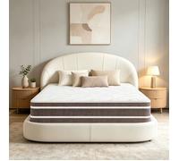 Matelas 140x190 cm - Anti-acariens - Luxe - 10 Zones - Ressorts ensachés - Coton de fibre aérobie - Mémoire de forme - Ép 26cm