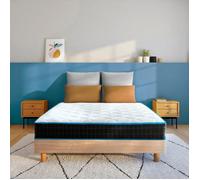 Matelas 140x190 cm Atmosphère,7 zones confort,ergonomique,ressorts ensachés,tissu luxe,garantie 10 ans,Fabrication belge