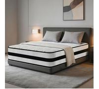 Matelas 140x190 cm - Ép 28cm - Luxe Matelas de Lit d'Adulte - Matelas à Mémoire de Forme - 10 Zones Confort - Ergonomique Mi-Ferme