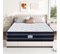 Matelas 140x190 cm, Épais 29cm, Luxe Matelas en Mousse à Mémoire de Forme, 10 Zones Soutien Parfait, Haute Résilience, Oeko-Tex