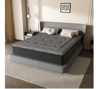 Matelas 140x190 cm,Hauteur 28 cm,DEWINNER Matelas Silencieux d'épaisseur Moyenne,Mousse à Mémoire de Forme Hybride,Ressorts