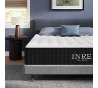 Matelas 140x190 cm INRE, 30cm, Hybride ressorts ensachés + mousse, 7 zones soutien