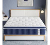 Matelas 140x190 cm - INRE - 30cm hybride -Ressorts indép -7 zones - Tissu respirant