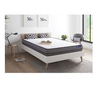 Matelas ACTILATEX 140x190cm 2 faces a MÉMOIRE DE FORME+LATEX 3zones de confort