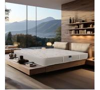 Matelas 140x190 cm, OrganicCotton, 24cm, mémoire de forme, indépendance du couchage, face été/hiver