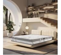 Matelas 140x190 cm,Pilarsleep,26cm,mousse mémoire de forme,ferme,indépendance du couchage,face été/hiver