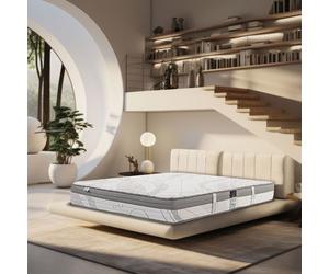 Matelas 140x190 cm,Pilarsleep,26cm,mousse mémoire de forme,ferme,indépendance du couchage,face été/hiver