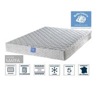 Matelas 140x190 cm Ressorts - Soutien ferme - Accueil tonique - Face hiver/ Face été - BELLE LITERIE Ru paisseur 20 cm - Fabri