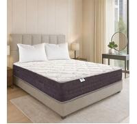 Matelas 140x190 cm, Sérénité, Ressorts Ensachés, Mousse Haute Densité, ergonomique, Soutien très ferme + 2 Oreillers