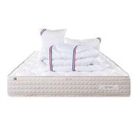 Matelas 140x190 cm, Sublime, 20 cm, mémoire de forme, ferme, face été/hiver + 2 oreillers + couette G