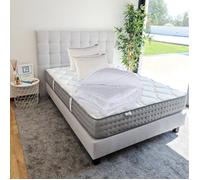 Matelas 140x190 cm,Zen,20 cm,mémoire de forme,ferme,face été/hiver + 2 oreillers + couette