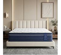 Matelas 140x190, épaisseur 28 cm, ressorts ensachés, 10 zones avec mousse confort, sommeil indépendant, respirante, fermeté moyenne
