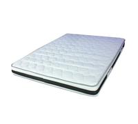 Matelas 140x190 Hauteur 18 cm - Soutien Ferme - Mousse 30 Kg/m3 HR Dernière Génération - Très Respirant Blanc