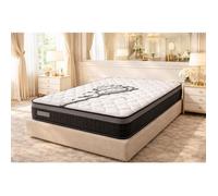 Matelas 140x190 IZIABELLA 25 cm - Mousse polyuréthane, soutien très ferme, tissu stretch 220 g/m², 2 faces