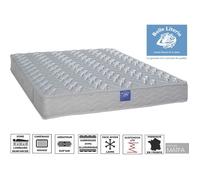 Matelas 140x190 Ressorts - Soutien ferme - Zone lombaire renforcée - BELLE LITERIE Intimité - Épaisseur 21cm - Fabriqué en France